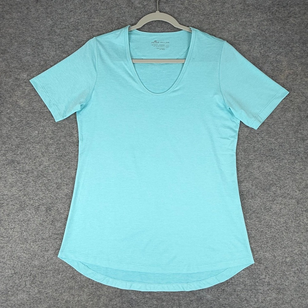 Peter Millar Technical Tee UFP 50+ Succulent Bue Womens Small S